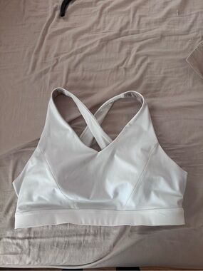 lululemon athletica White Cross-Back Sports Bralette